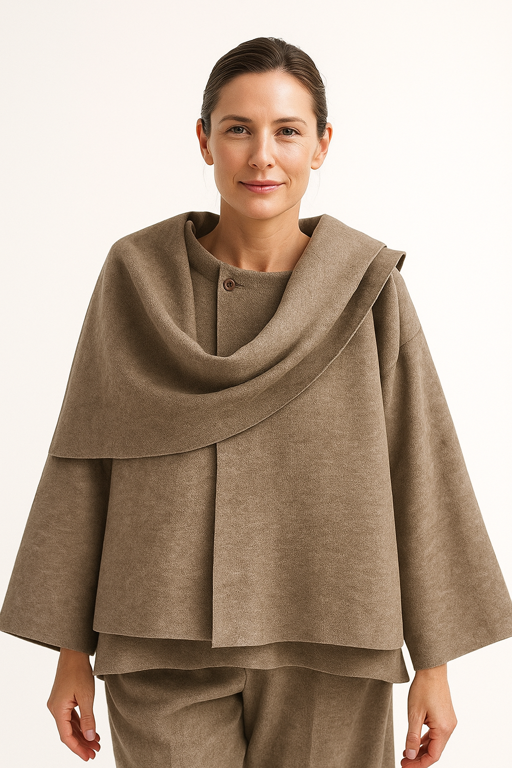 Maelis | Draped Wool Coat