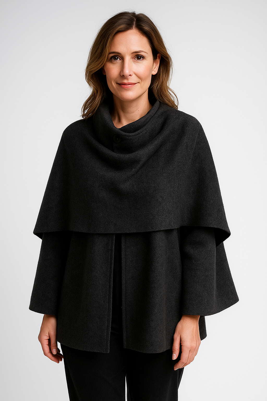 Maelis | Draped Wool Coat