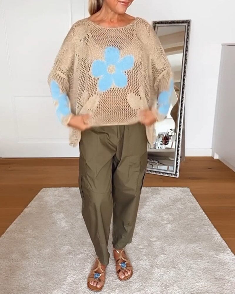 Mia Ornate Floral Sweater & Skirt