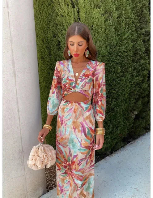 Lily Colorful Maxi Dress
