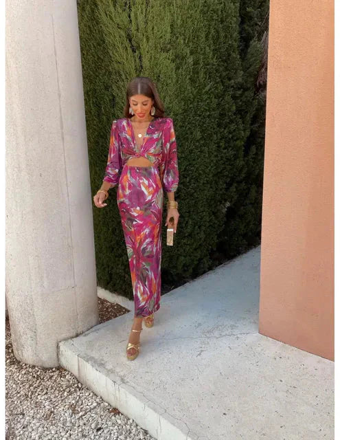 Lily Colorful Maxi Dress