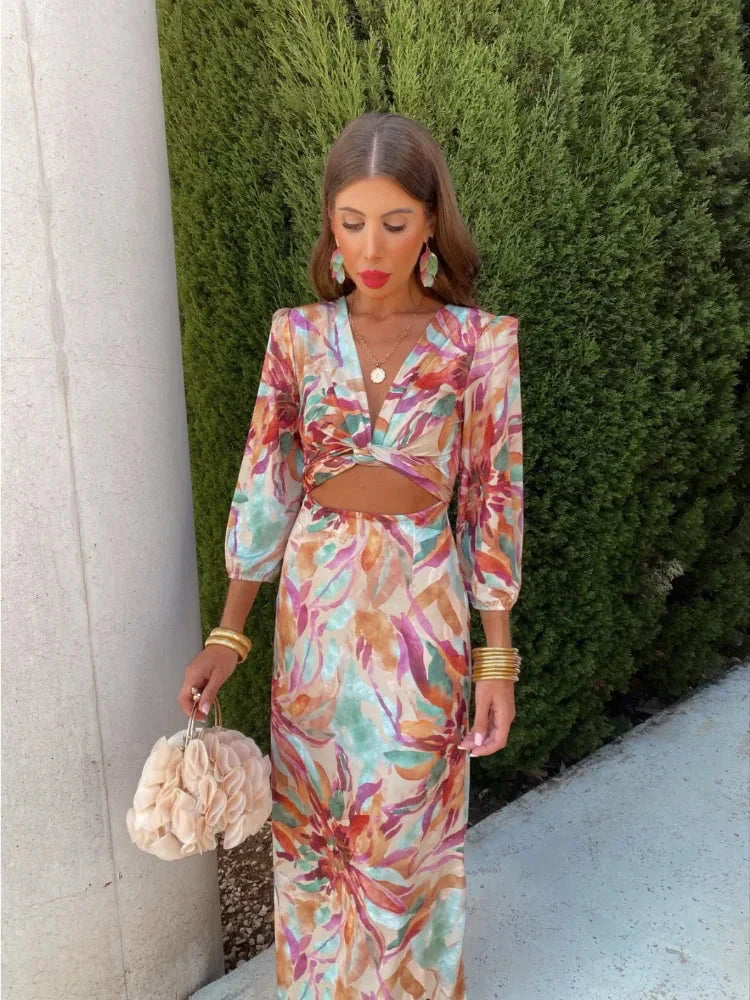 Lily Colorful Maxi Dress