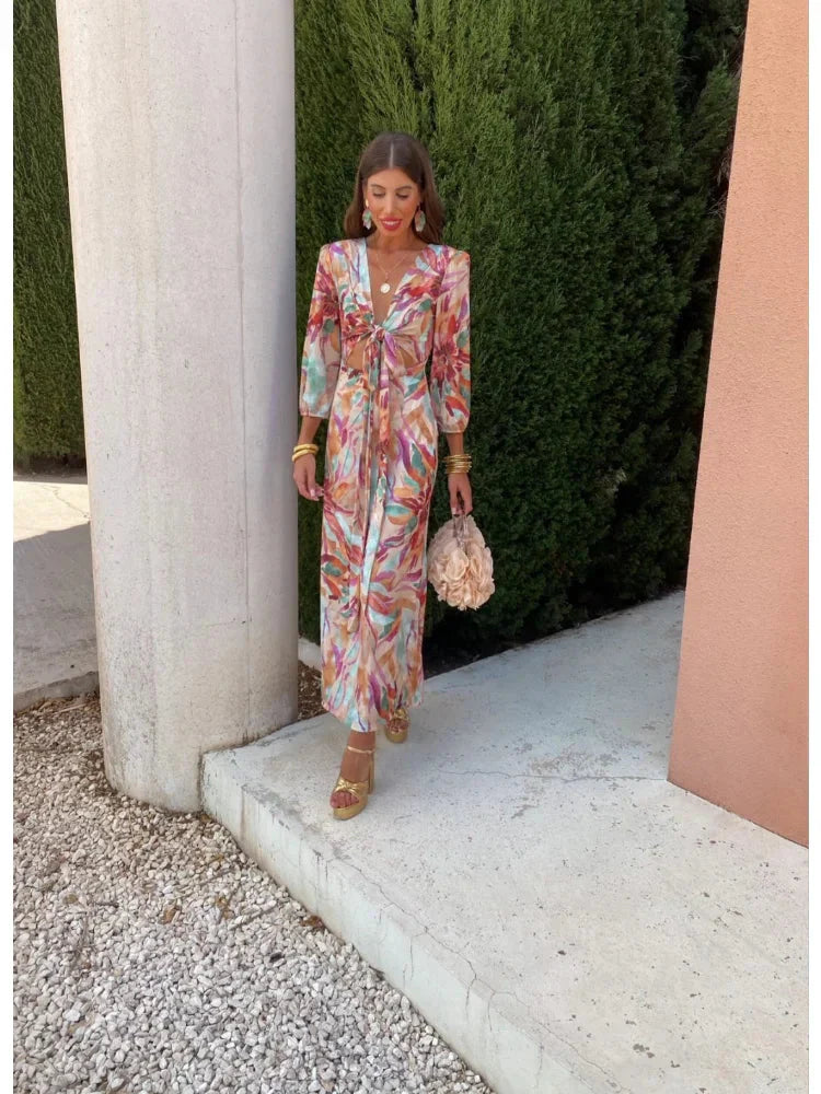 Lily Colorful Maxi Dress