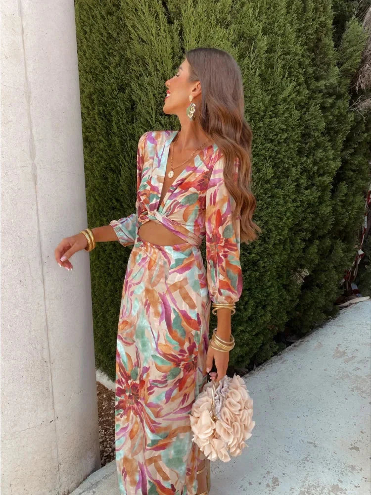 Lily Colorful Maxi Dress