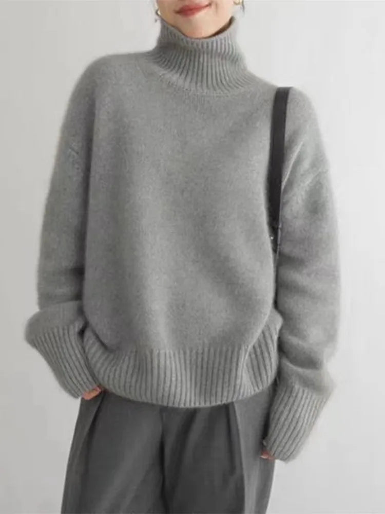 Mirrin | Wool Turtleneck Sweater