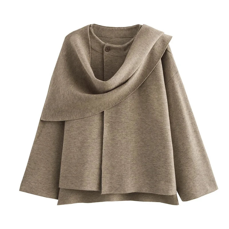 Maelis | Draped Wool Coat