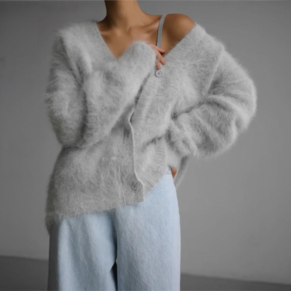 Eva | Comfortable Fur Cardigan