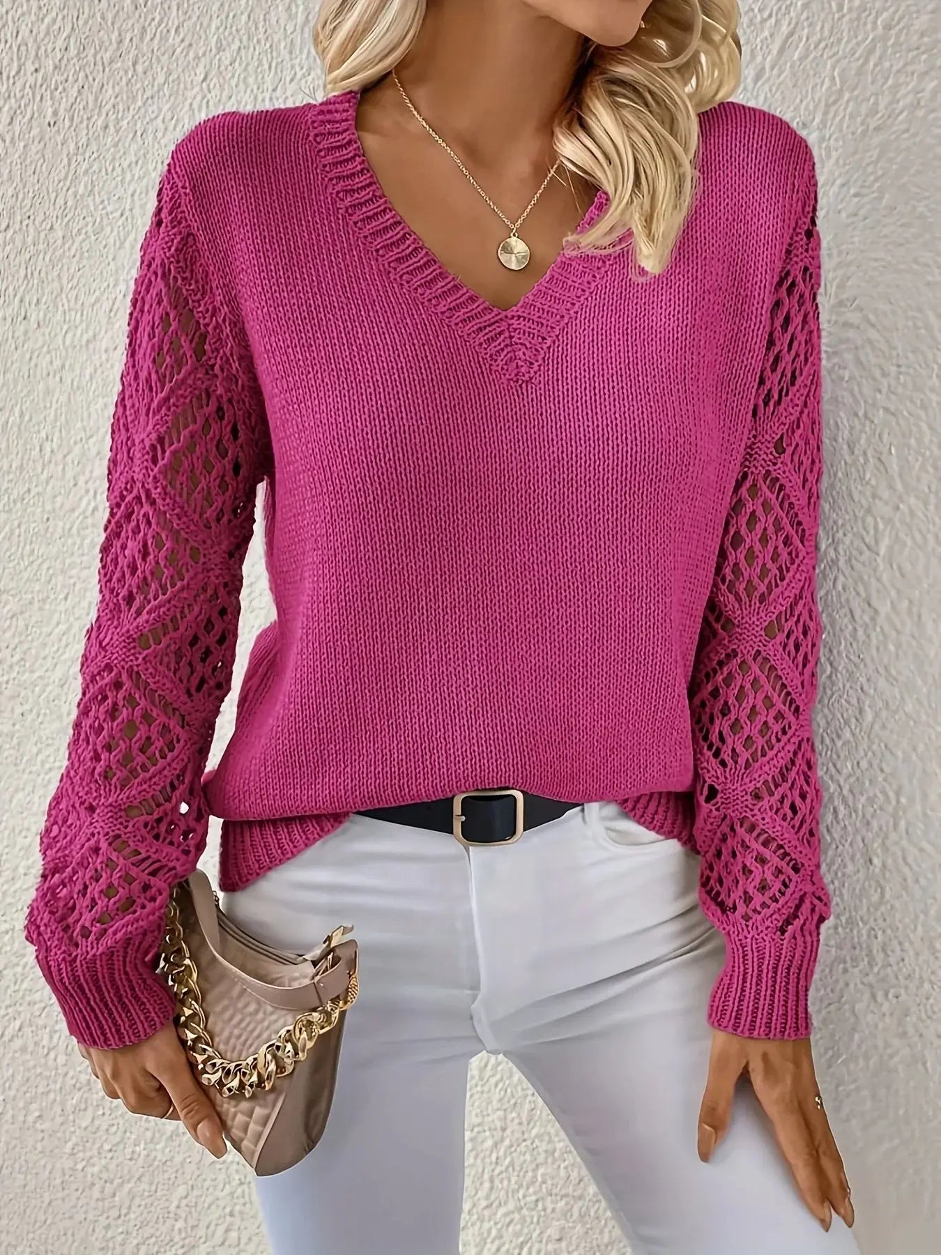 Betty | Cozy V-Neck Knit Pullover