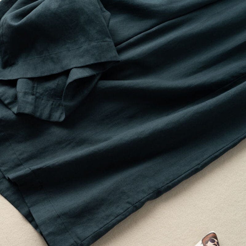 Dorothea™ - Cotton and Linen Cropped Pants