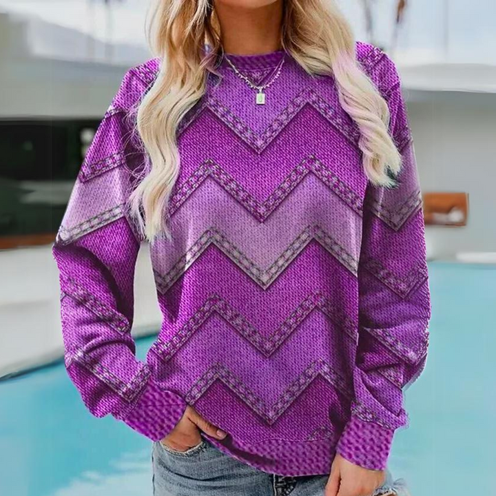 Tahlia | Geometric Knit Sweater