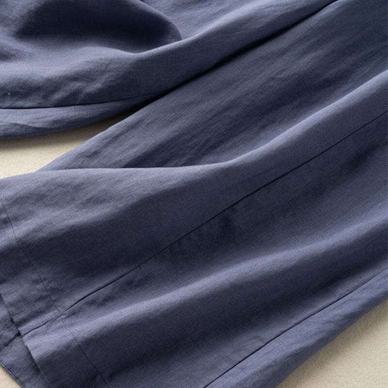 Dorothea™ - Cotton and Linen Cropped Pants