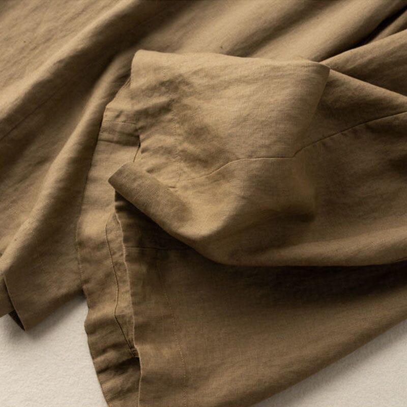 Dorothea™ - Cotton and Linen Cropped Pants