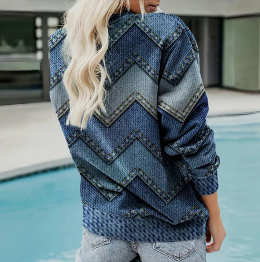 Tahlia | Geometric Knit Sweater