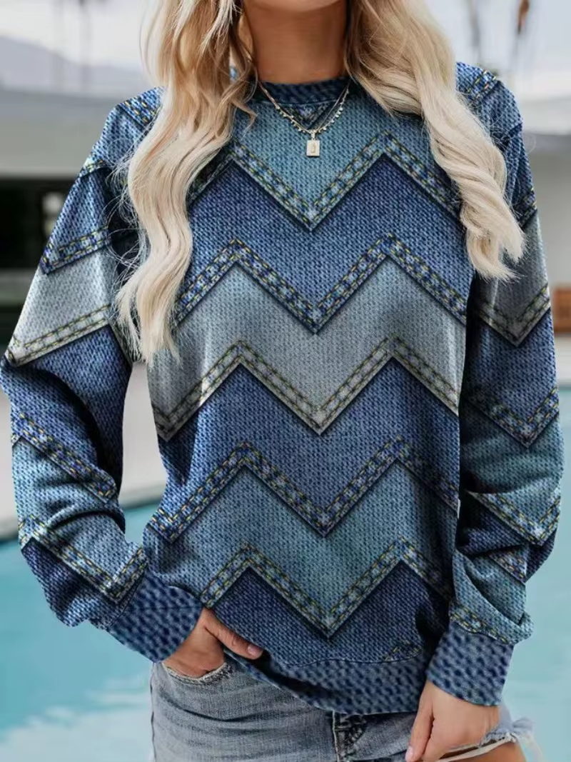 Tahlia | Geometric Knit Sweater
