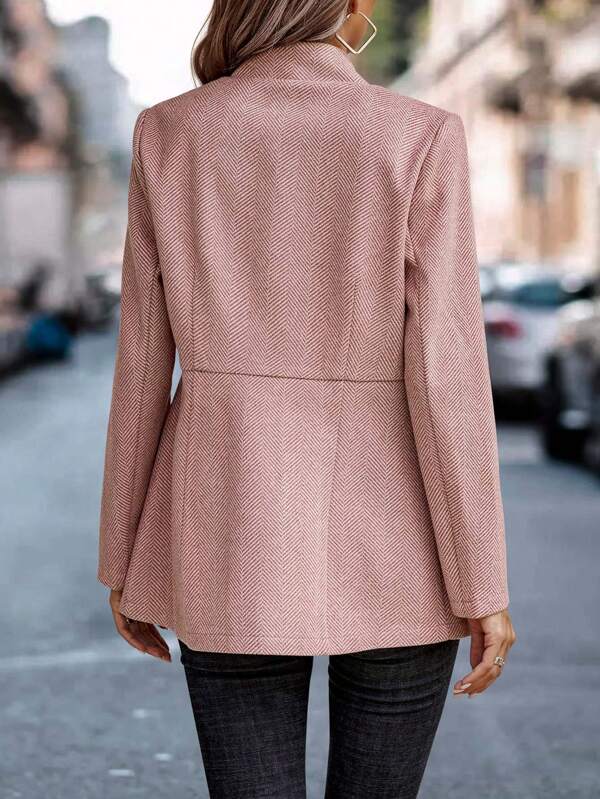 Amber | Modern Plain Long-Sleeved Blazer