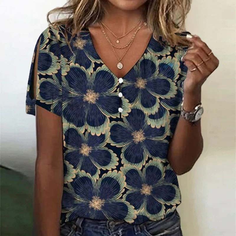 Tahlia Vintage Floral Print Blouse