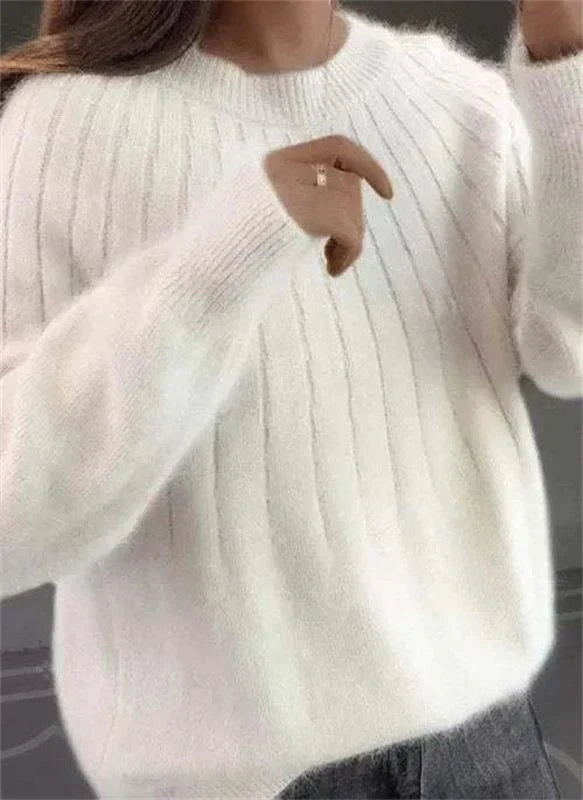 Caitlin | Stylish Ribbed Knit Sweater