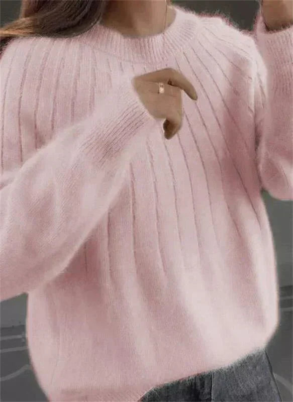 Caitlin | Stylish Ribbed Knit Sweater