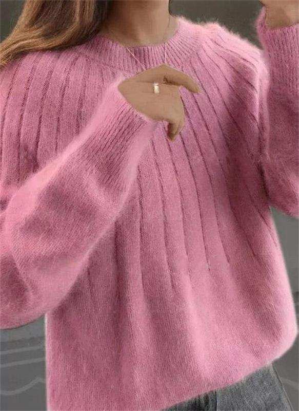 Caitlin | Stylish Ribbed Knit Sweater