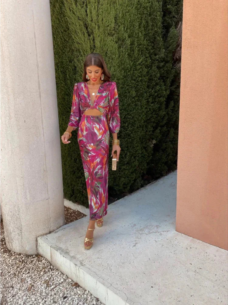 Lily Colorful Maxi Dress