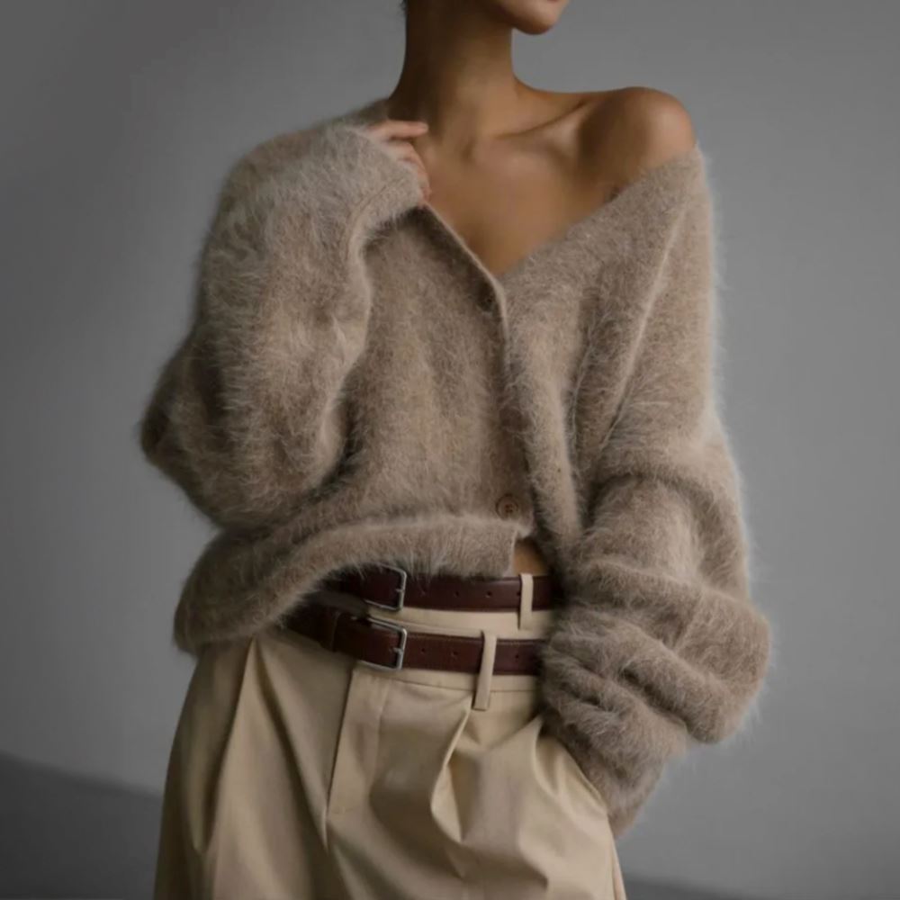 Eva | Comfortable Fur Cardigan