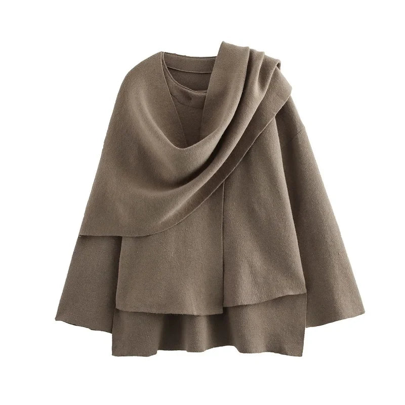 Maelis | Draped Wool Coat